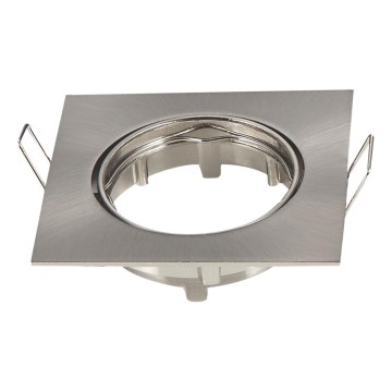 Aigostar - Cadre pour spot encastré GU10 8,2 x 8,2 cm chrome mat