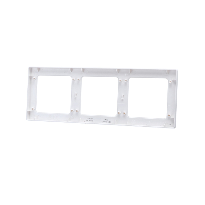 Aigostar - Cadre triple en plastique blanc