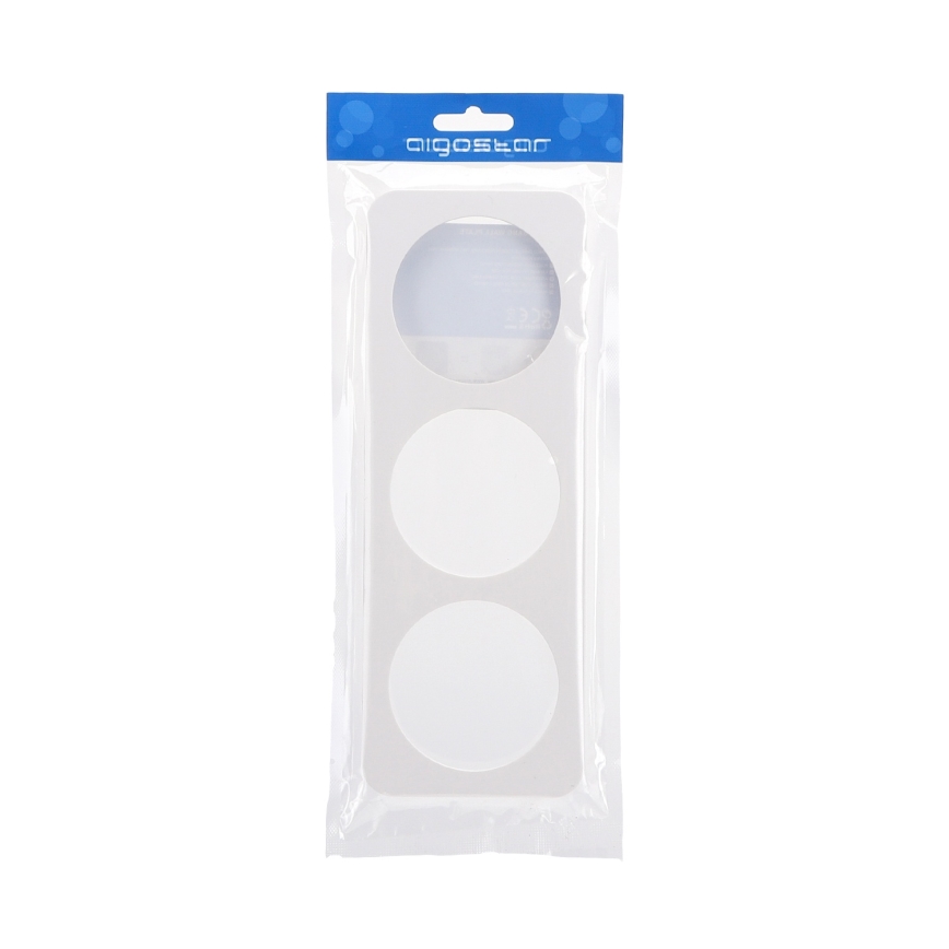 Aigostar - Cadre triple en plastique blanc