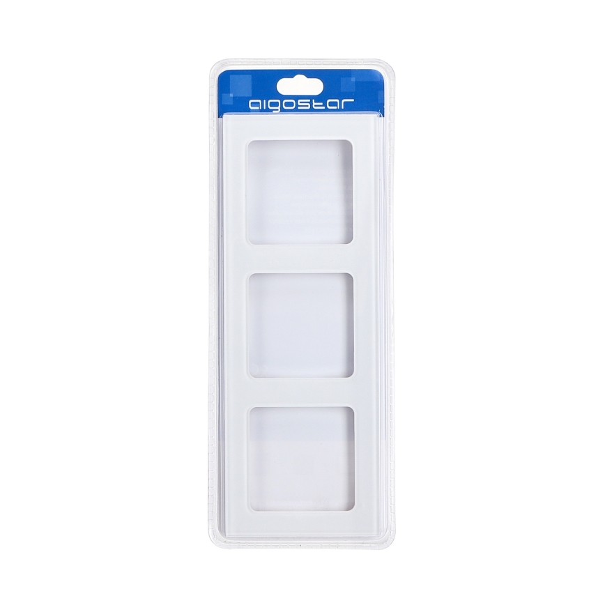 Aigostar - Cadre triple en verre blanc