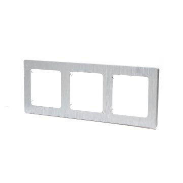 Aigostar - Cadre triple en aluminium argenté
