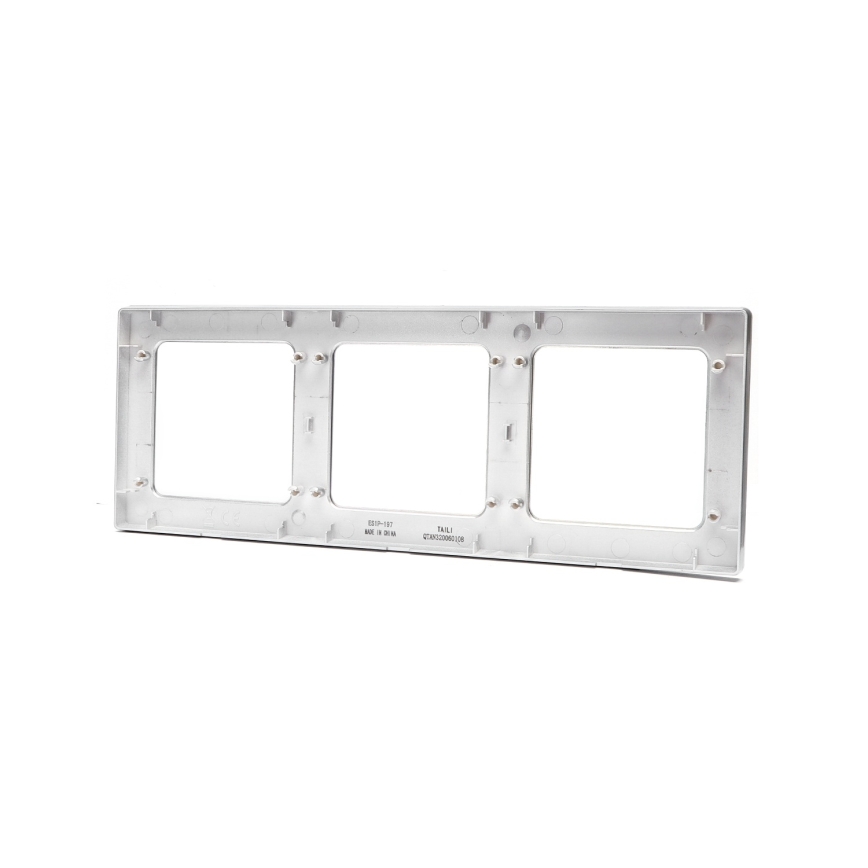Aigostar - Cadre triple en aluminium argenté