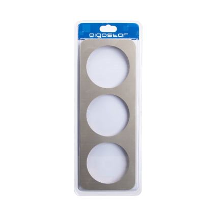 Aigostar - Cadre triple en aluminium doré