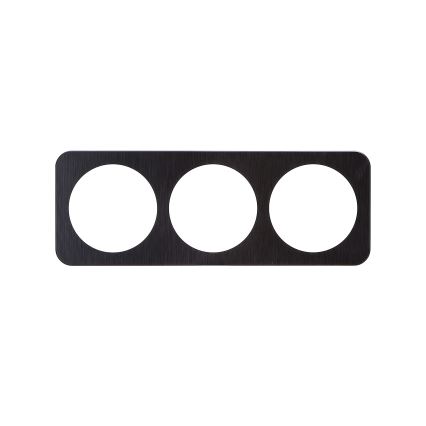 Aigostar - Cadre triple en aluminium noir