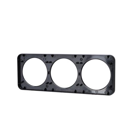 Aigostar - Cadre triple en aluminium noir