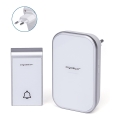 Aigostar - Carillon sans fil à brancher sur prise 230V/12V IP44 blanc
