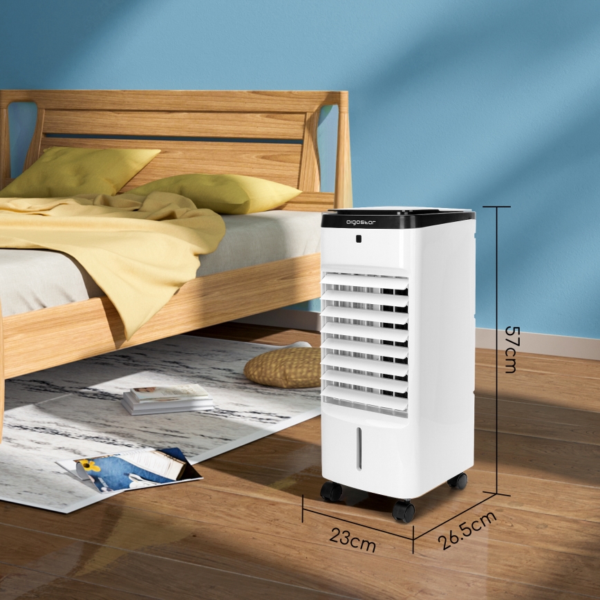 Aigostar - Climatiseur 60W/230V blanc/noir + télécommande