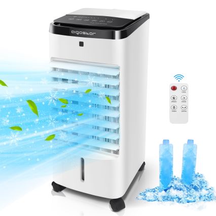 Aigostar - Climatiseur 60W/230V blanc/noir + télécommande