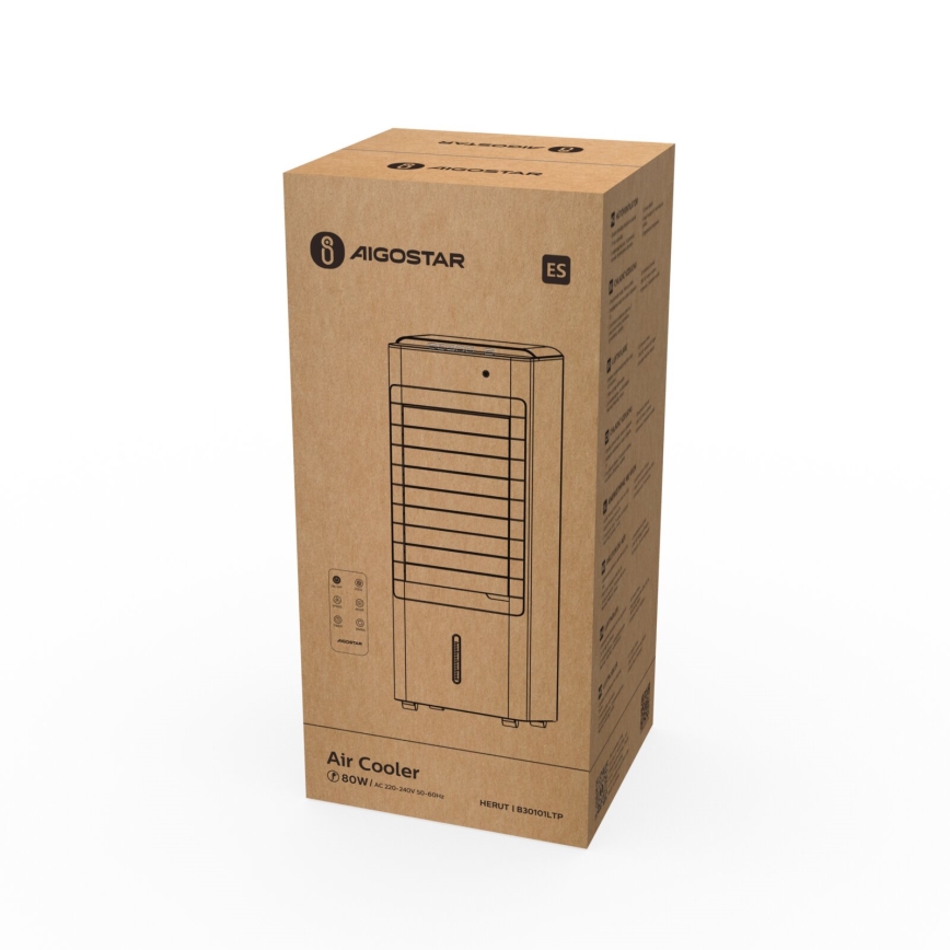 Aigostar - Climatiseur 80W/230V blanc + télécommande
