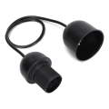 Aigostar - Cordon d'alimentation 1xE27/60W/250V noir