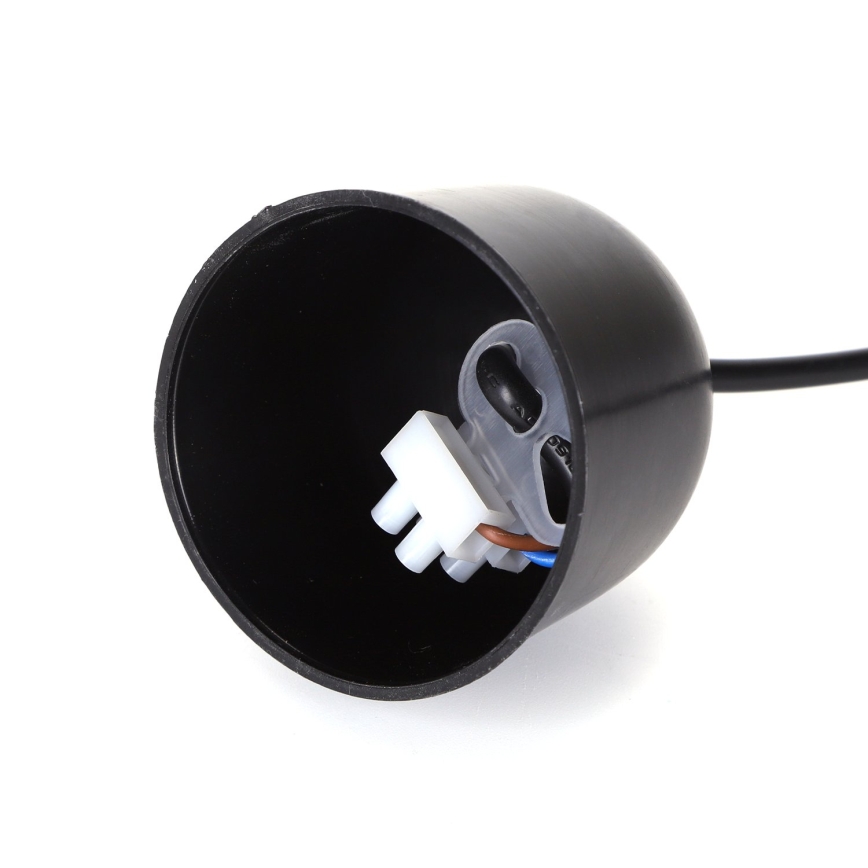 Aigostar - Cordon d'alimentation 1xE27/60W/250V noir
