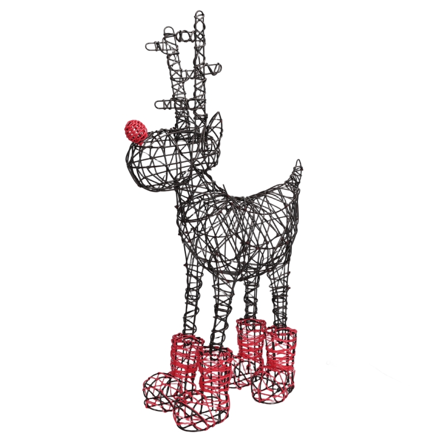 Aigostar - LED Décoration de Noël extérieure 200xLED/8 fonctions 0,9m IP44 blanc chaud renne