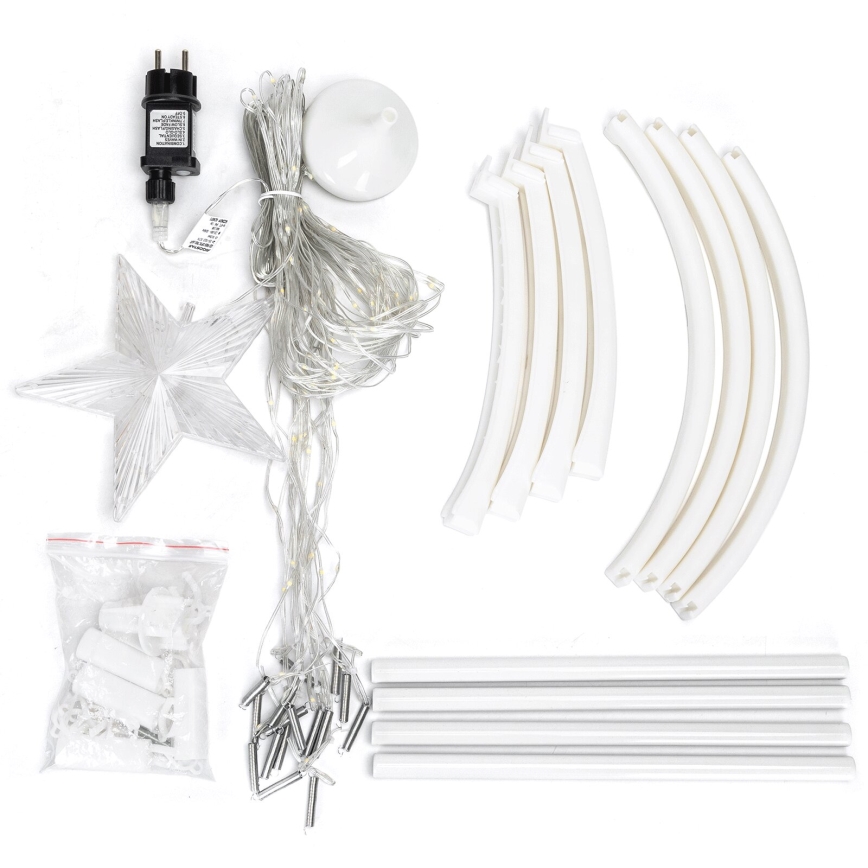 Aigostar - Décoration de Noël extérieure LED/3,6W/230V 150 cm IP44 blanc froid