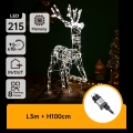 Aigostar - Décoration de Noël extérieure LED/3,6W/31/230V 2700K 105 cm IP44 renne