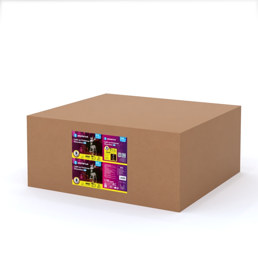 Aigostar - Décoration de Noël extérieure LED/3,6W/31/230V 2700K 105 cm IP44 renne