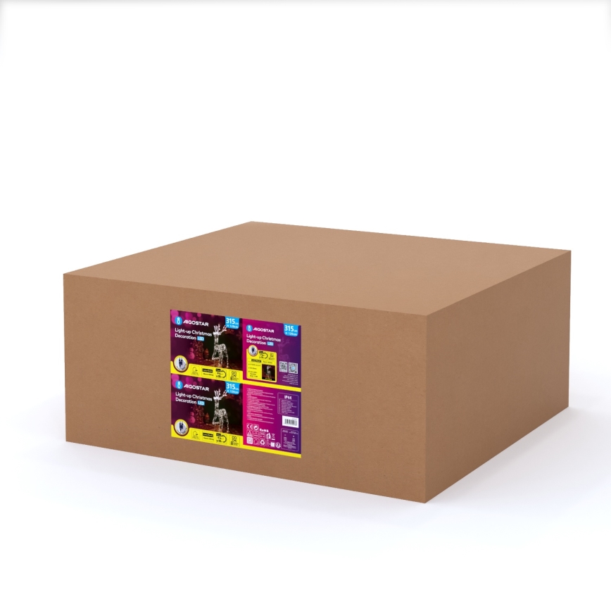 Aigostar - LED Décoration de Noël extérieure LED/3,6W/31/230V 2700K 120 cm IP44 renne