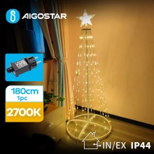 Aigostar - Décoration de Noël extérieure LED/3,6W/31/230V 2700K 180 cm IP44