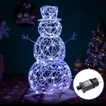 Aigostar - Décoration de Noël extérieure LED/3,6W/31/230V 6500K 60 cm IP44 bonhomme de neige