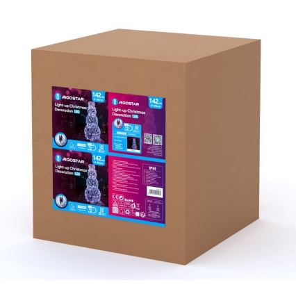 Aigostar - Décoration de Noël extérieure LED/3,6W/31/230V 6500K 60 cm IP44 bonhomme de neige