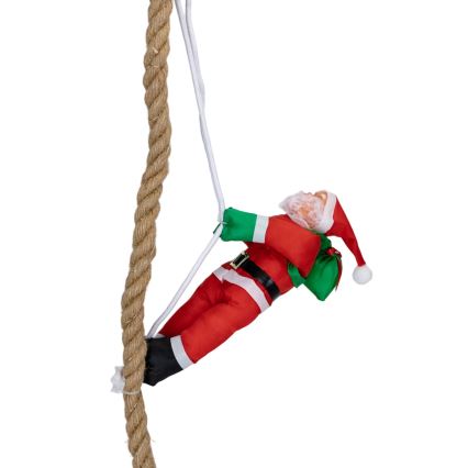 Aigostar - décoration de Noël extérieure LED/4xAA IP44 Père Noël en parachute