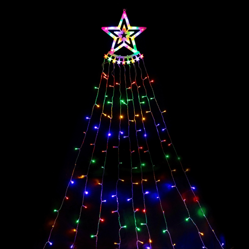 Aigostar - LED Décoration de Noël extérieure 350 LED 3,5 m IP44 multicolore