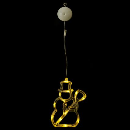 Aigostar - Décoration de Noël LED 10xLED/3xAAA bonhomme de neige 20,5 cm