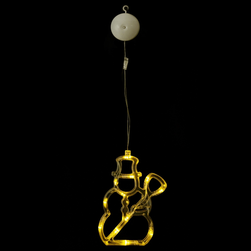 Aigostar - Décoration de Noël LED 10xLED/3xAAA bonhomme de neige 20,5 cm