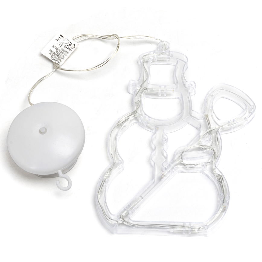 Aigostar - Décoration de Noël LED 10xLED/3xAAA bonhomme de neige 20,5 cm