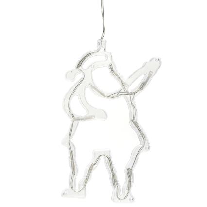 Aigostar - Décoration de Noël LED 10xLED/3xAAA Père Noël 20 cm