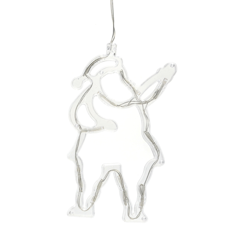 Aigostar - Décoration de Noël LED 10xLED/3xAAA Père Noël 20 cm