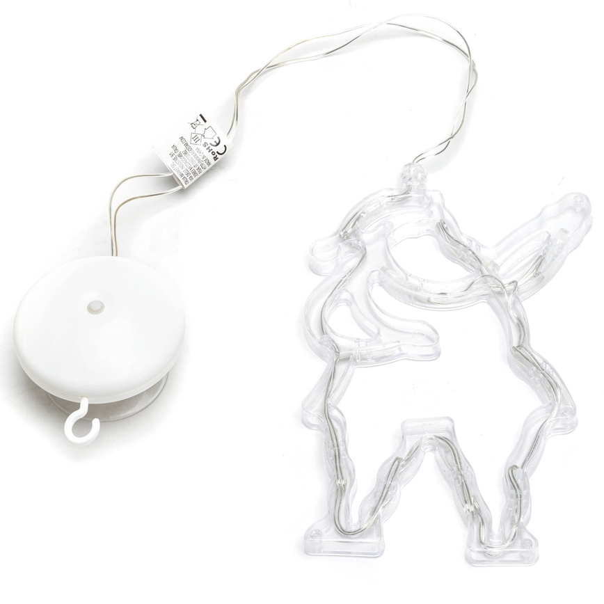 Aigostar - Décoration de Noël LED 10xLED/3xAAA Père Noël 20 cm