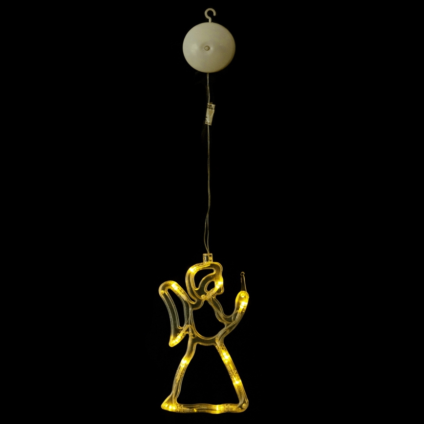 Aigostar - Décoration de Noël LED/3xAAA ange 21cm