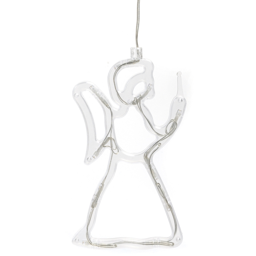 Aigostar - Décoration de Noël LED/3xAAA ange 21cm