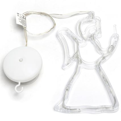 Aigostar - Décoration de Noël LED/3xAAA ange 21cm