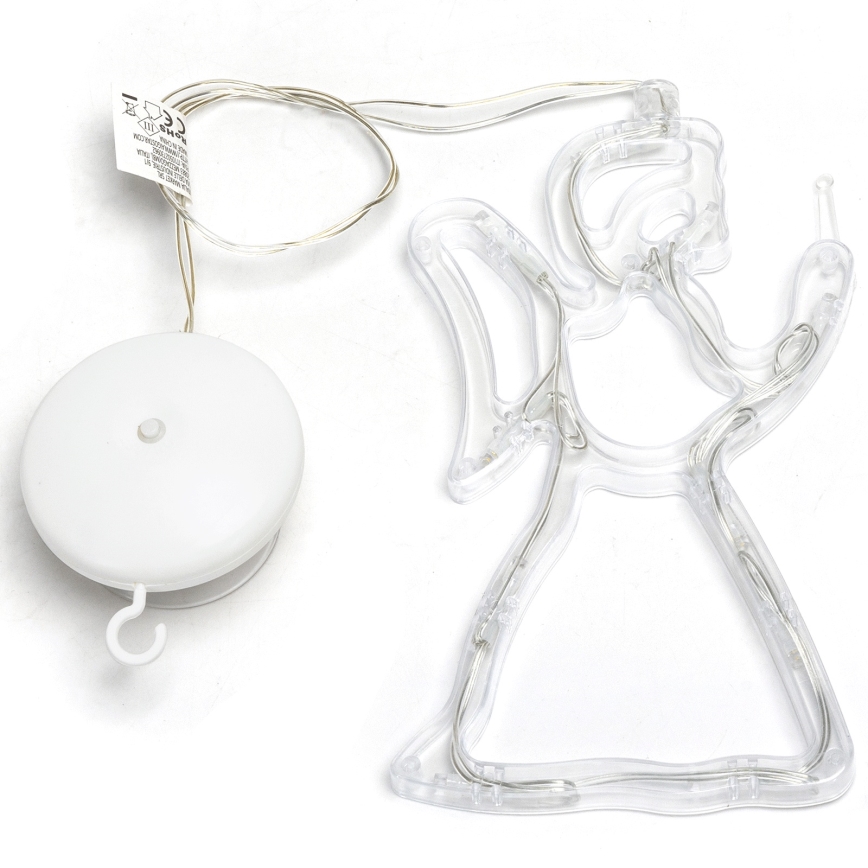 Aigostar - Décoration de Noël LED/3xAAA ange 21cm