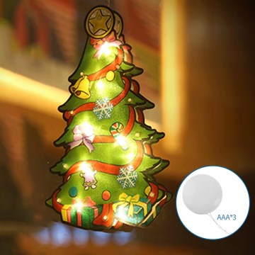 Aigostar - Décoration de Noël LED/3xAAA arbre 15cm