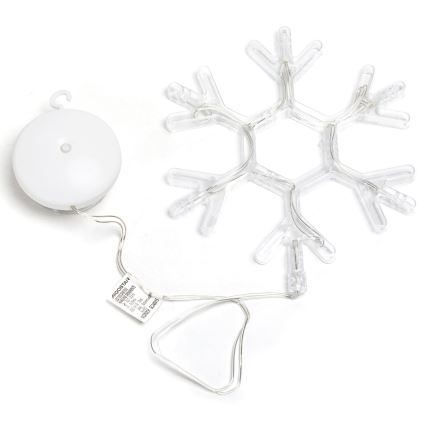 Aigostar - Décoration de Noël LED/3xAAA blanc chaud flocon de neige 19cm