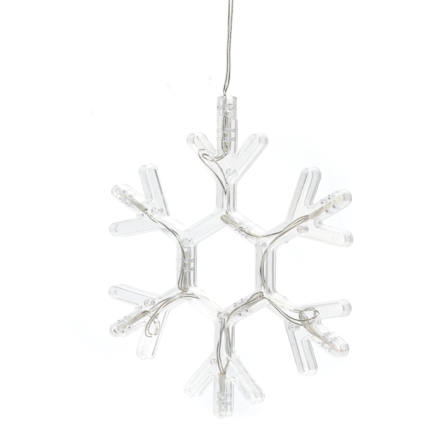Aigostar - Décoration de Noël LED/3xAAA blanc chaud flocon de neige 19cm