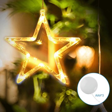 Aigostar - Décoration de Noël LED/3xAAA étoile 19cm