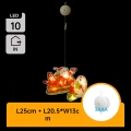 Aigostar - Décoration de Noël LED/3xAAA Noël airplane 17cm