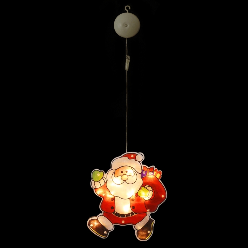 Aigostar - Décoration de Noël LED/3xAAA Santa 45cm