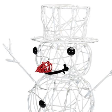 Aigostar - Décoration de Noël LED extérieure 3,6W/31/230V 2700K 120 cm IP44 bonhomme de neige