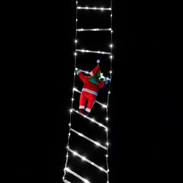 Aigostar - Décoration de Noël LED extérieure, 304 LEDs, 8 fonctions, 3 m, IP44, blanc froid