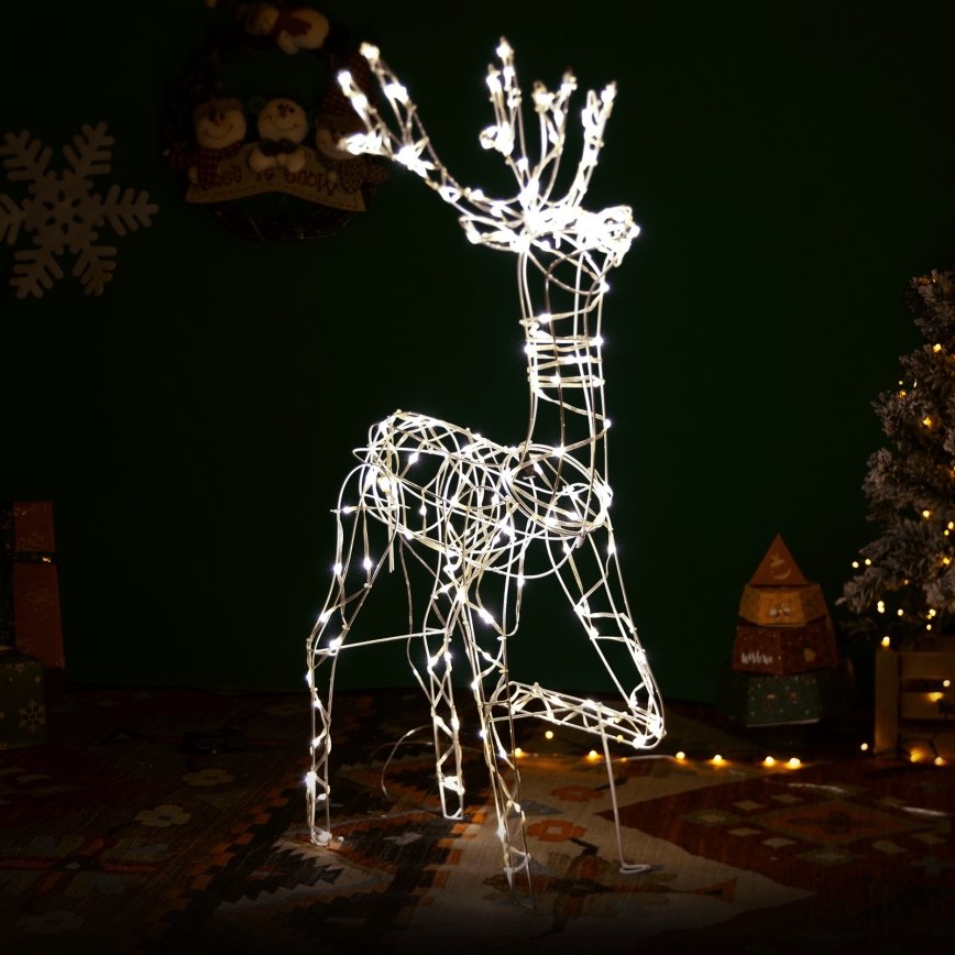 Aigostar - Décoration de Noël LED extérieure LED/3,6W/31/230V 2700K 120 cm IP44 renne