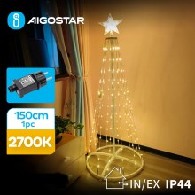 Aigostar - Décoration de Noël LED extérieure LED/3,6W/31/230V 2700K 150 cm IP44