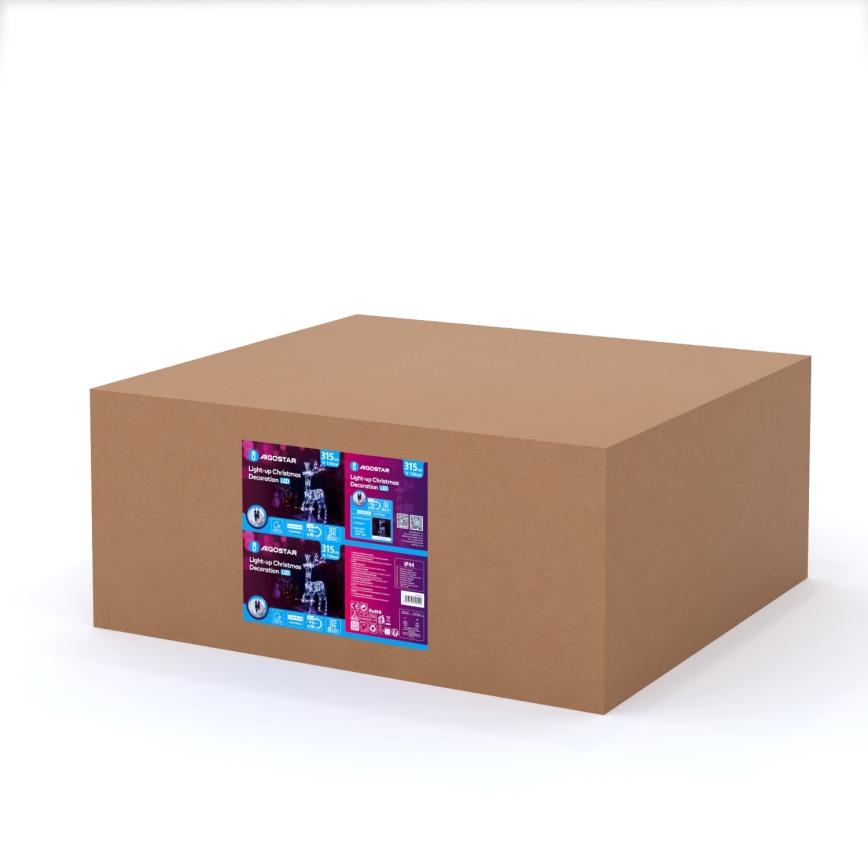 Aigostar - Décoration de Noël LED extérieure LED/3,6W/31/230V 6500K 120 cm IP44 renne