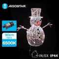 Aigostar-Décoration de Noël LED extérieure LED/3,6W/31/230V 6500K 90cm IP44 bonhomme de neige