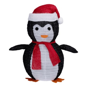 Aigostar - Décoration de Noël LED extérieure, pingouin, 50xLED/3xAA, IP44