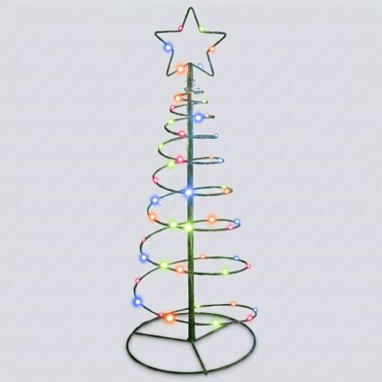 Aigostar - LED décoration de Noël solaire LED/0,59W/3,7V 100 cm IP65 130 mAh multicolore