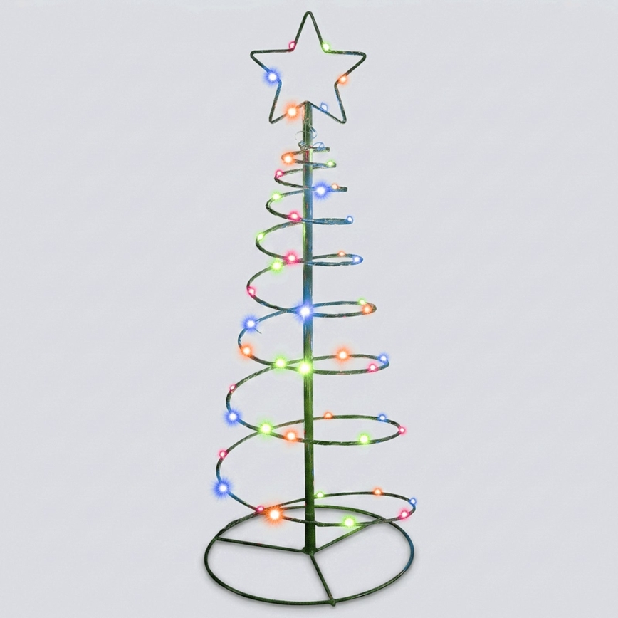 Aigostar - LED décoration de Noël solaire LED/0,59W/3,7V 100 cm IP65 130 mAh multicolore